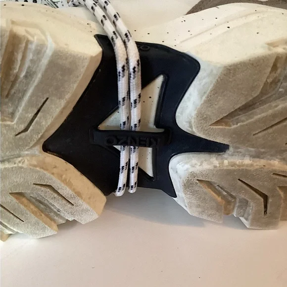 Kenzo Unisex’s Women’s Inka Chunky Speckled Wraparound-Lace Sneakers Euro 42 - Picture 16 of 16